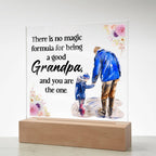 Acrylic Square Design Grandpa